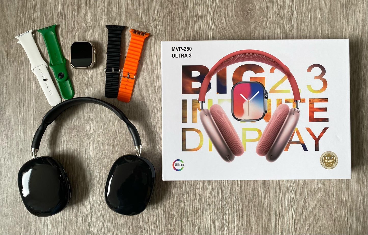 Combo Reloj Smartwatch Ultra 3 + Auriculares