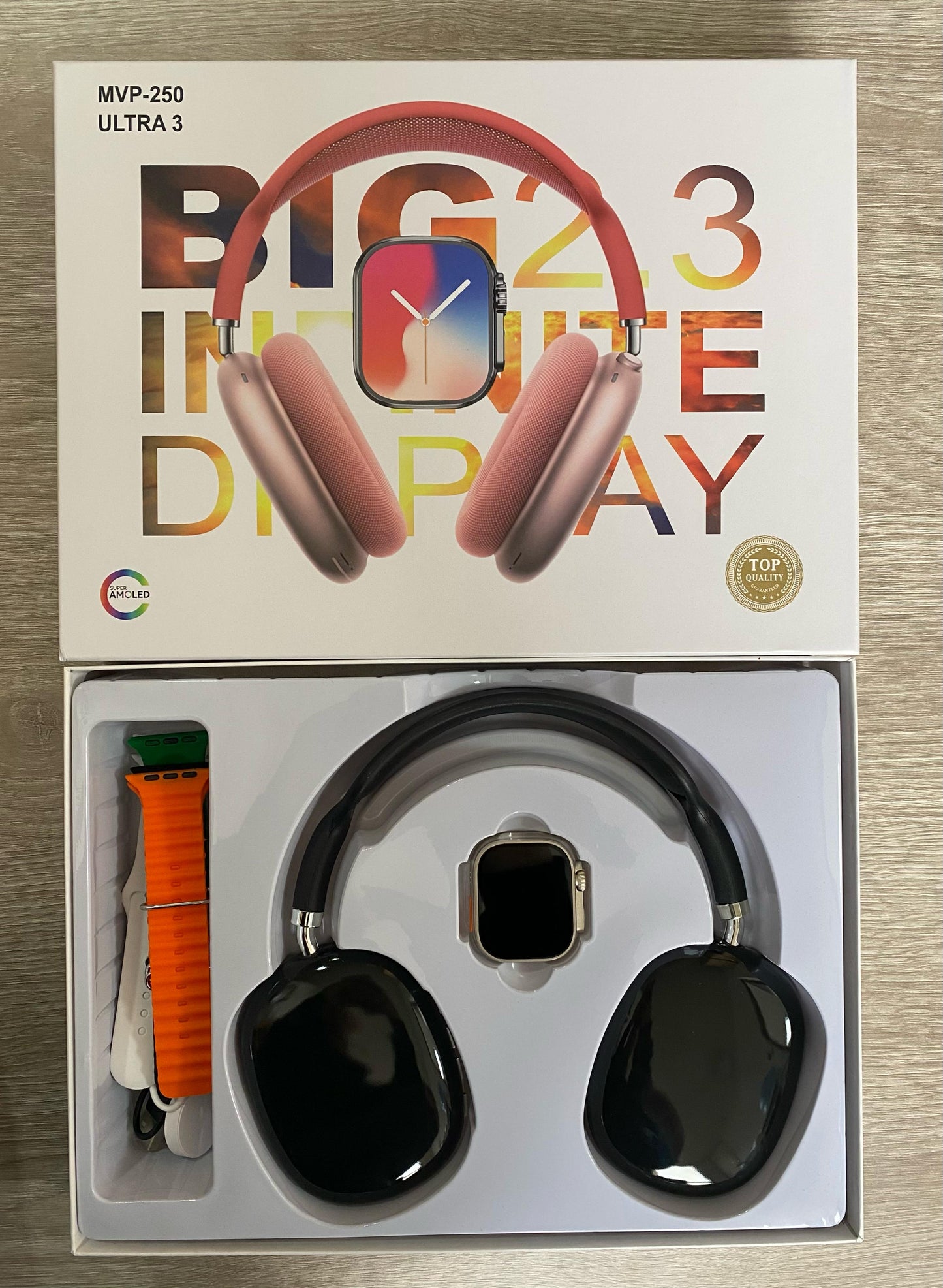 Combo Reloj Smartwatch Ultra 3 + Auriculares