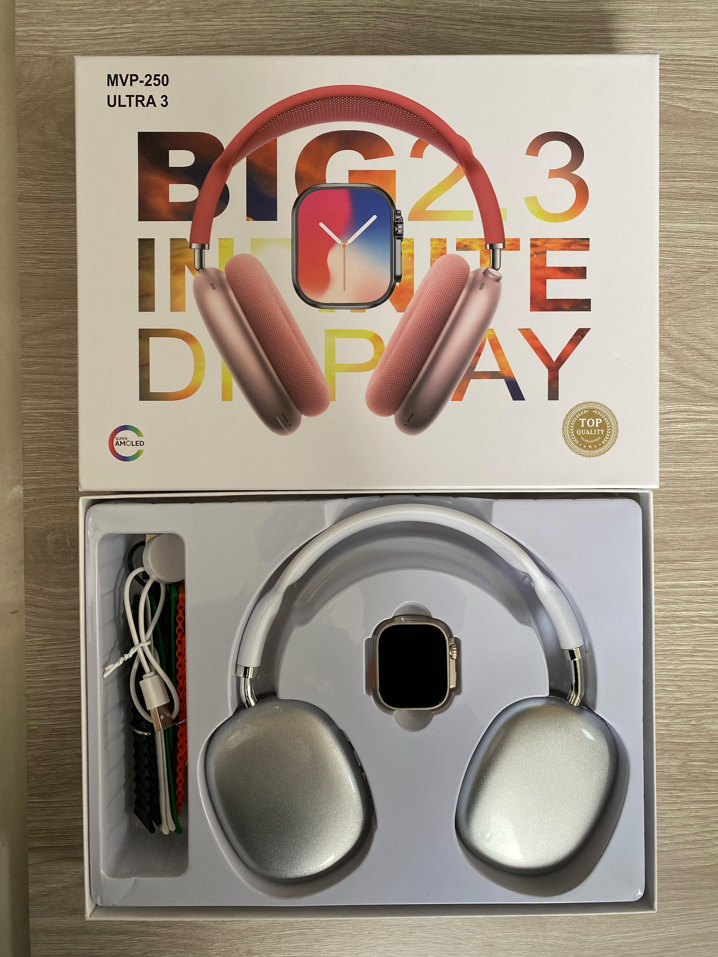 Combo Reloj Smartwatch Ultra 3 + Auriculares