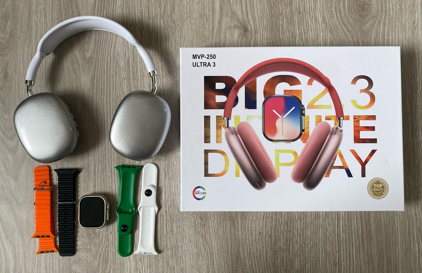Combo Reloj Smartwatch Ultra 3 + Auriculares