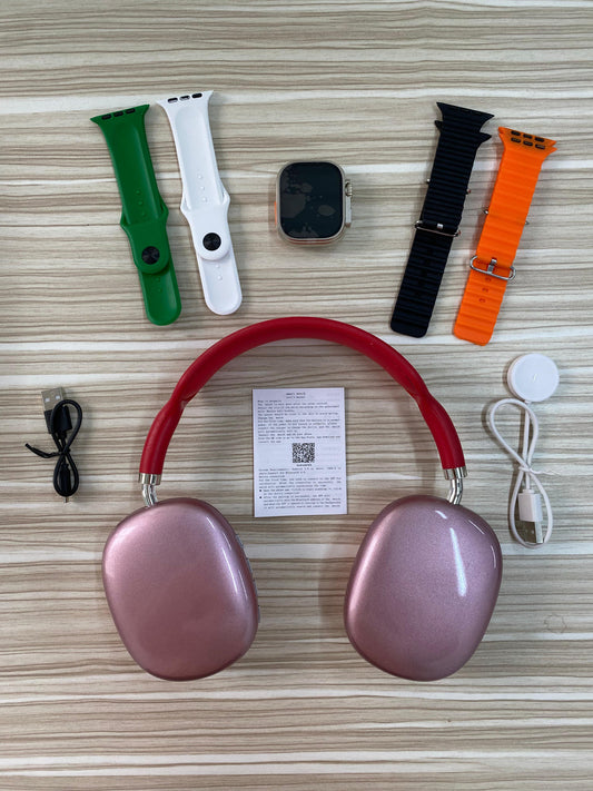Combo Reloj Smartwatch Ultra 3 + Auriculares