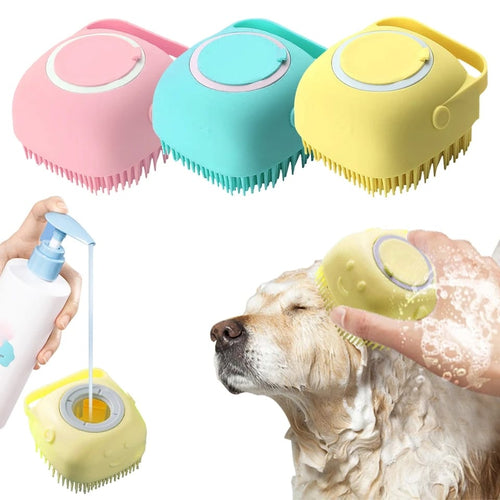 Cepillo de Baño con Jabón para Mascotas