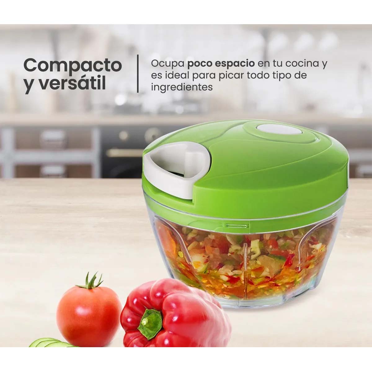 Picadora Manual Multiusos Con Cordon